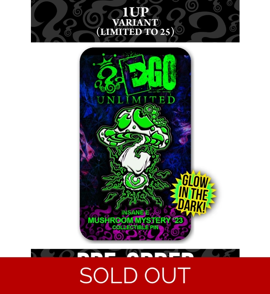 Mushroom Mystery '23 1UP Variant Pin